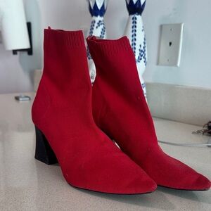 Zara RARE Red Women's Ankle Boots / booties